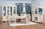 Мебель для столовых «Афина», цвет белый/серебро